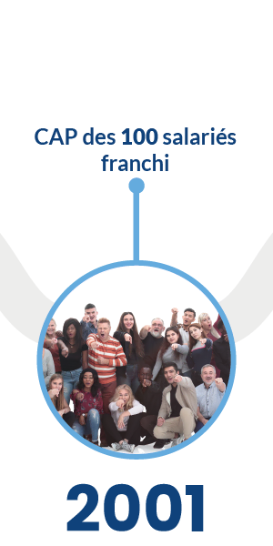 2001 - Cap des 100 salariés franchi