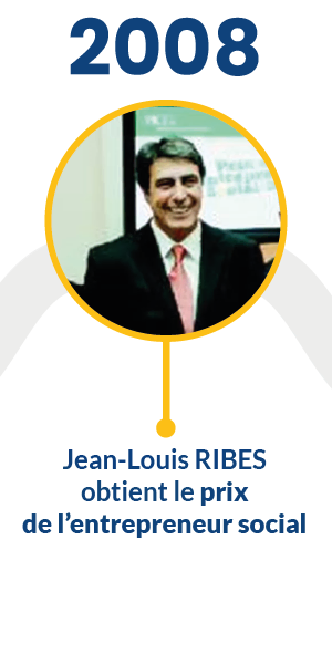 2008 - Jean-Louis Ribes obtient le prix de l'entrepreneur social